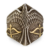 Alparslan The Great Seljuks Flying Hawk Model Silver Ring for sale (4)